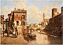 Jacques François Carabain (Belga, 1834-1933)- Via Savonarola, Ponte e Torre Molino.. (Oscar Mario Zatta)